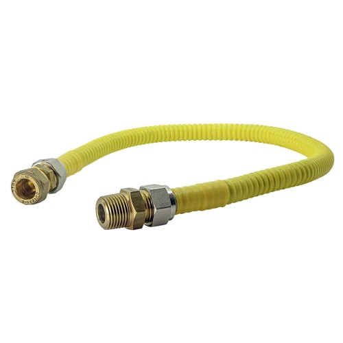 Hob clearance gas connection